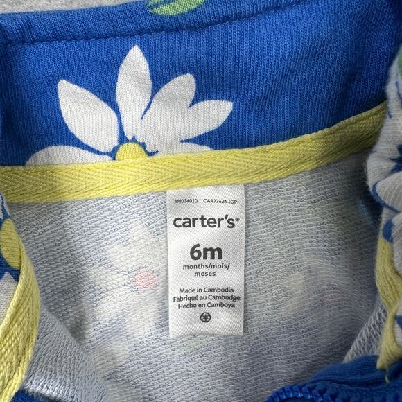 Lot of 3 Baby Girls Clothes 6M Multicolor Floral Polka Dot Summer Outfits Cotton - Picture 3 of 5